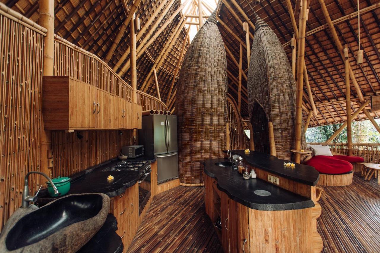 Temple House 3Bds Eco Bamboo House Pool River View Bringkit Luaran gambar
